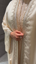 Beige Two Piece Caftan