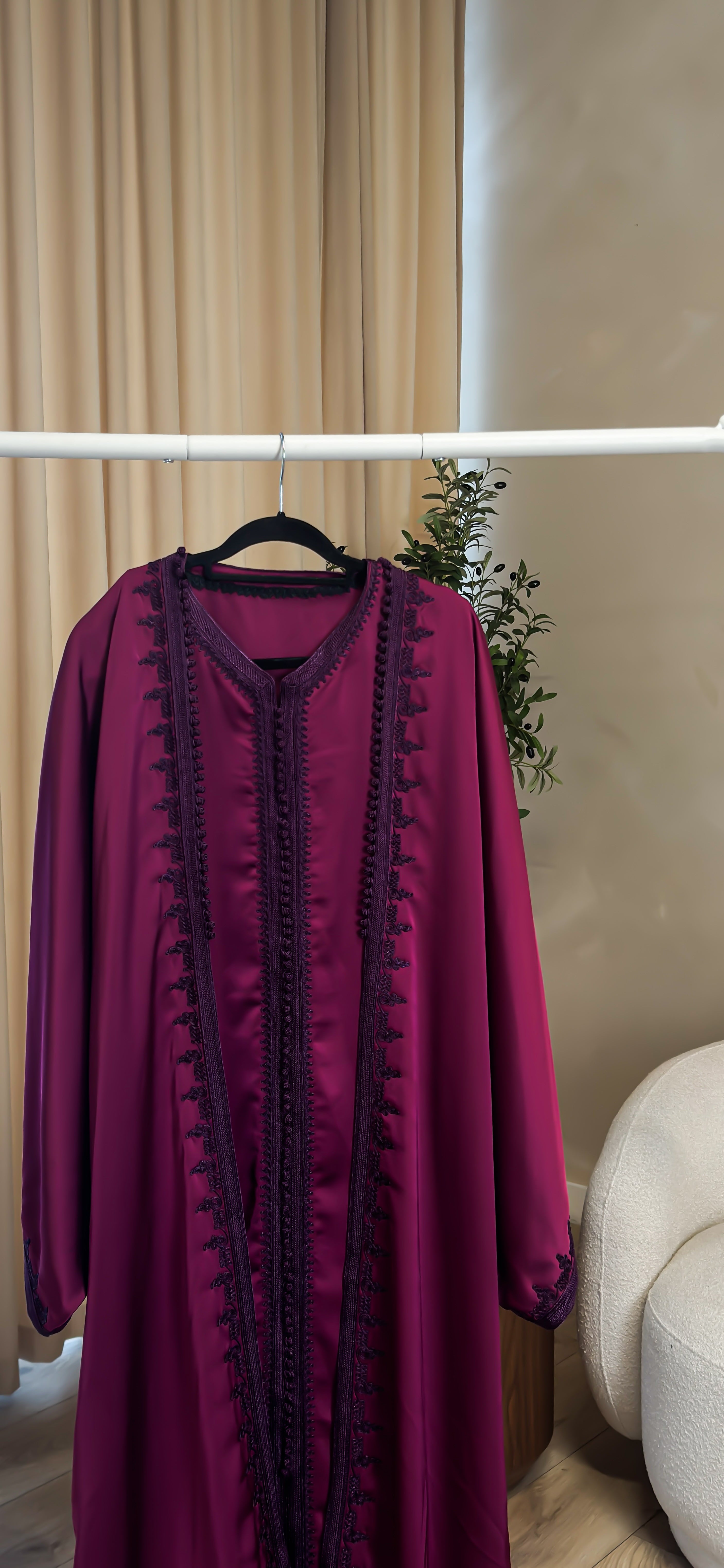 Deep Fuchsia Two Piece Set Caftan