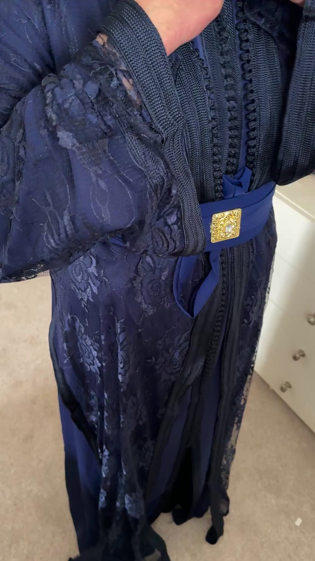 Royal Blue Lace Takshita